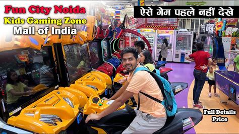 Fun, Games and Rides Zone on Top Level 4 of DLF Mall of India.